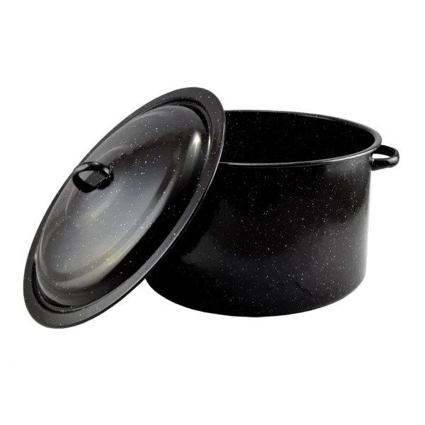 Emajlirana posuda s poklopcem crna 27cm-45cm - Slika 3