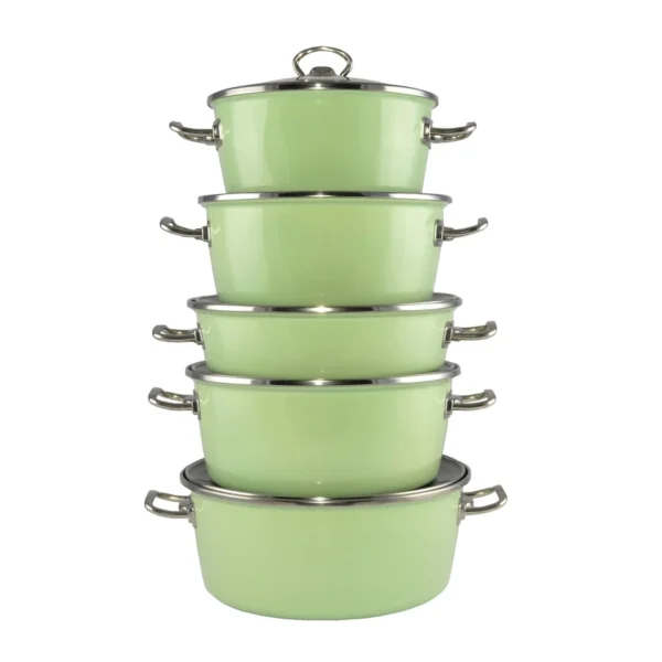 Emajlirana posuda s poklopcem green elite 20cm-26cm - Slika 2