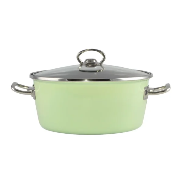 Emajlirana posuda s poklopcem green elite 20cm-26cm