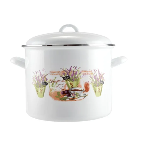 Emajlirani lonac s poklopcem lavanda 16cm-26cm