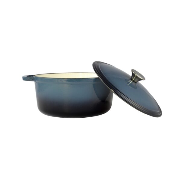 Emajlirana posuda od lijevanog željeza 26 cm, 5,2 litre, čelično plava - Slika 2
