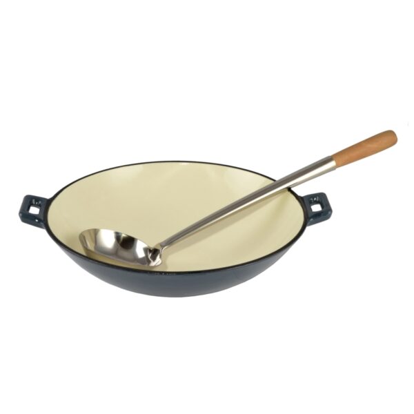 Emajlirani wok od lijevanog željeza 37 cm - Slika 2