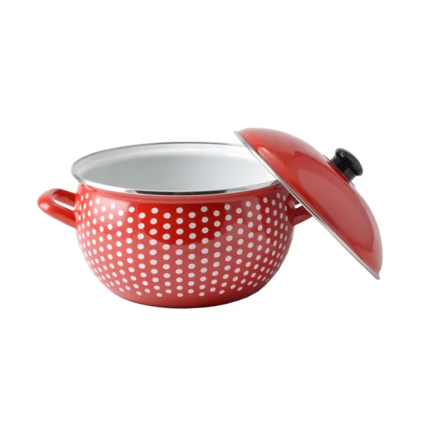 Emajlirana trbušasta posuda s poklopcem 16cm-24cm - Slika 2