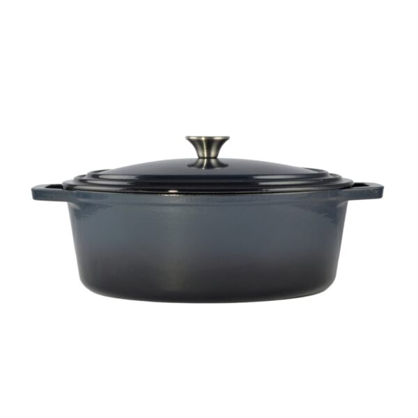 Emajlirani pekač od lijevanog željeza 32 cm, čelično plavi
