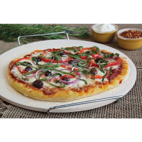 Keramička podloga za pizzu s postoljem fi 33cm