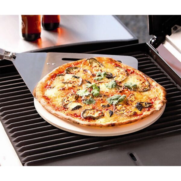 Keramička podloga za pizzu s postoljem fi 33cm - Slika 3