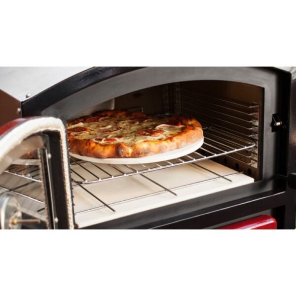 Keramička podloga za pizzu s postoljem fi 33cm - Slika 4