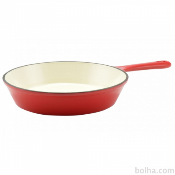 Emajlirana tava od lijevanog željeza - crvena fi 24cm